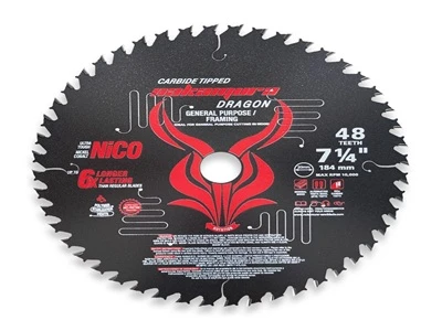 What circular saw blade is ideal for cutting particleboard?