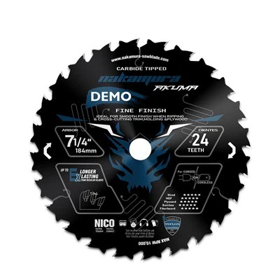 DEMO Saw Blade Wood Cut